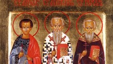 November 3, 2013 </br>24th Sunday after Pentecost, Octoechos Tone 7 </br>Holy Martyrs Acepsimas the Bishop (378), Joseph the Priest and Aithalis the Deacon (379)