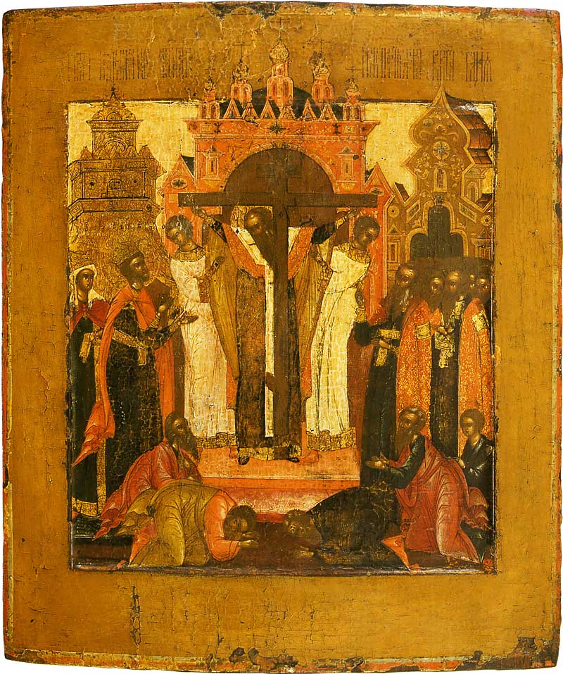 August 1, 2015 </br>The Procession with the Holy Relics of the Precious and Life-Giving Cross of the Lord; the Seven Holy Martyred Maccabees, Their Mother Solome, and Their Teacher Eleazar [Dormition Fast]